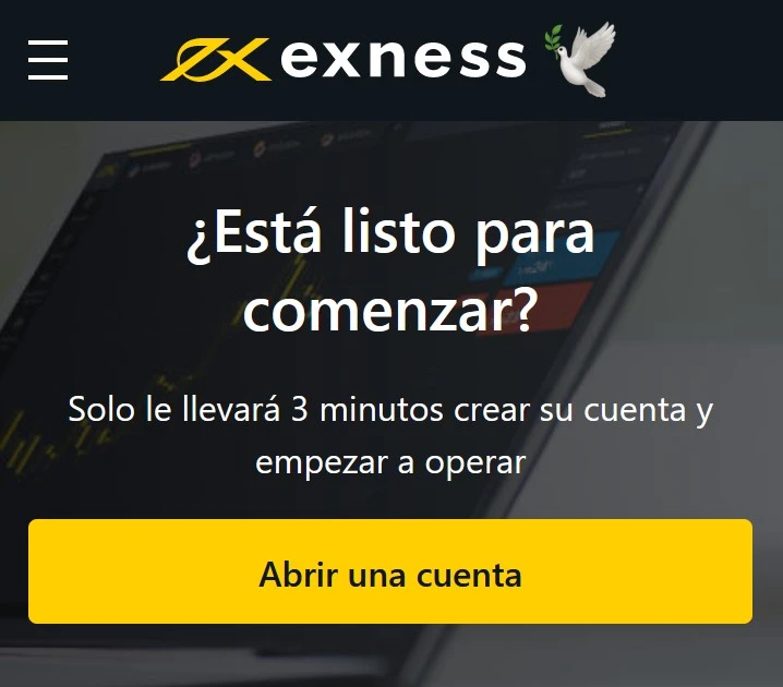 Exness Registro - Abrir cuenta de operaciones